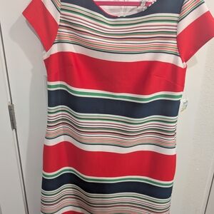 Julia Jordan Multicolor Striped Midi Dress
